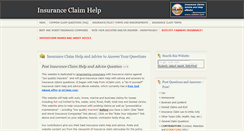 Desktop Screenshot of insuranceclaimhelp.org