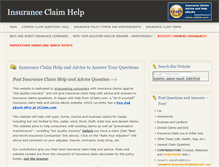Tablet Screenshot of insuranceclaimhelp.org